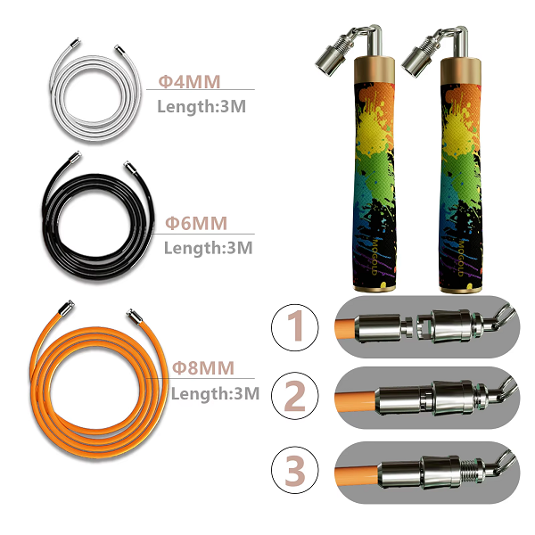MOGOLD QUICK RELEASE LIMITED EDITION GRAFFITI JUMP ROPE SET FITNESS