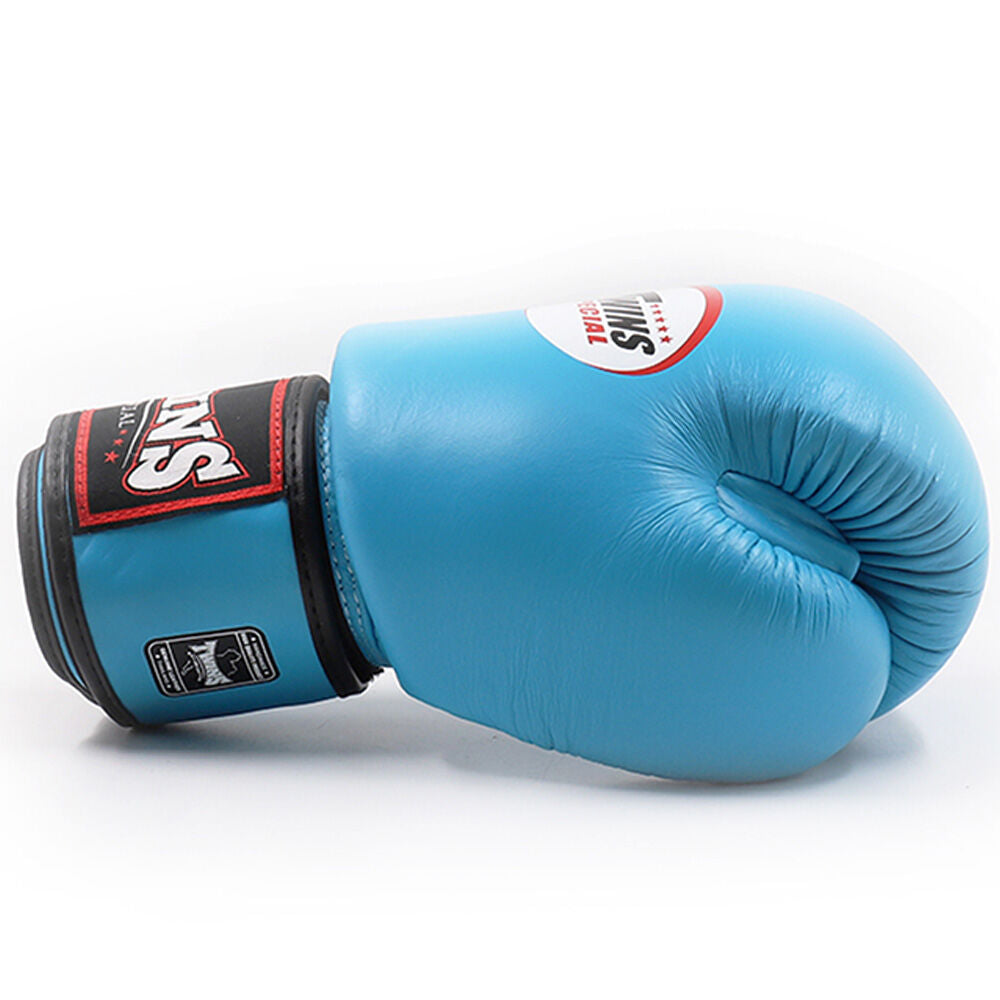 TWINS LIGHT BLUE MUAY THAI GLOVES FITNESS