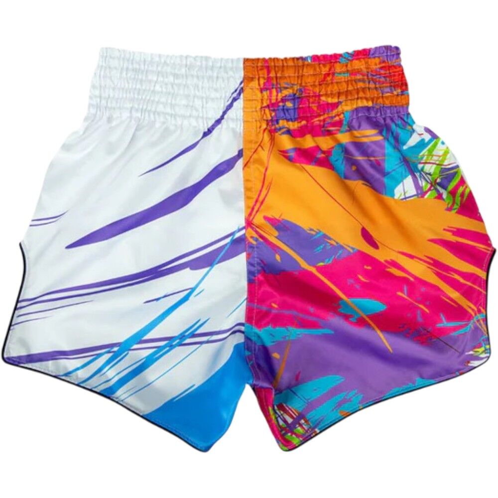 FAIRTEX WORLD MUSIC WHITE MUAY THAI FITNESS SHORTS