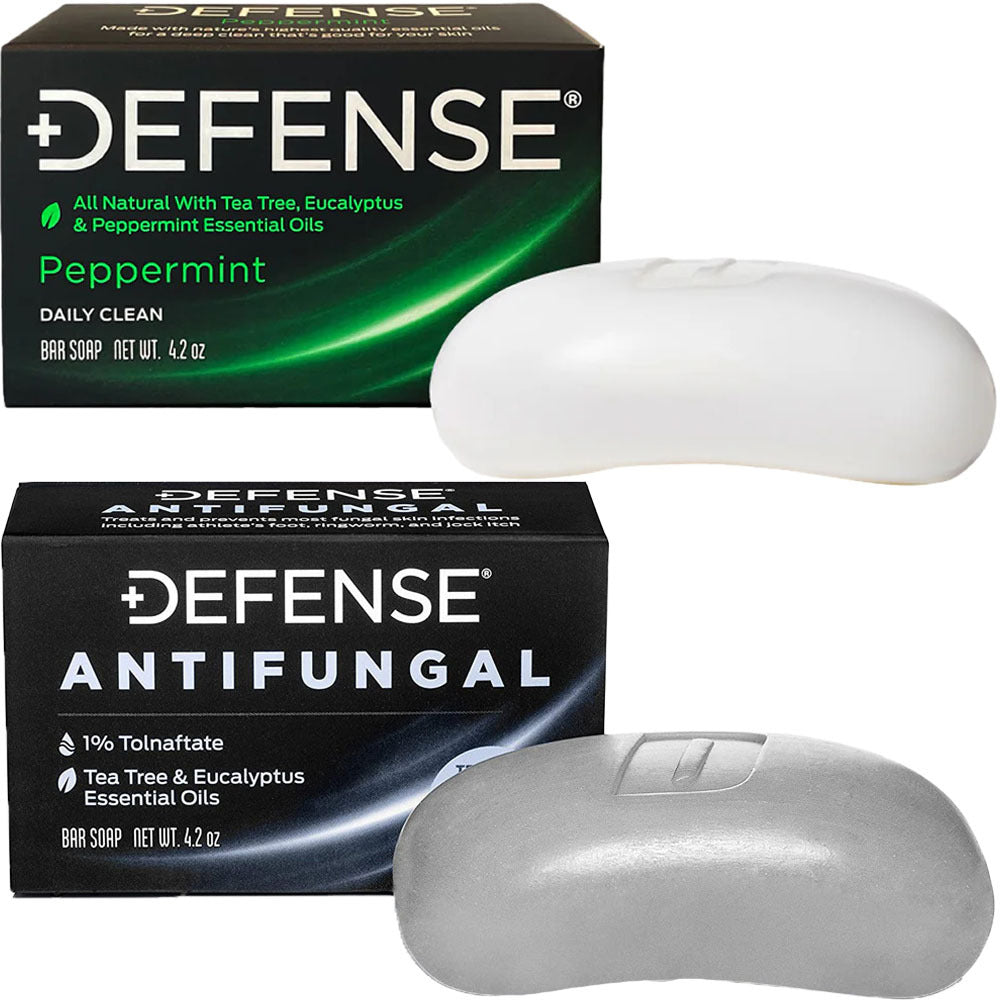 DEFENSE SOAP 2 PACK ANTIFUNGAL/PEPPERMINT SOAP BARS