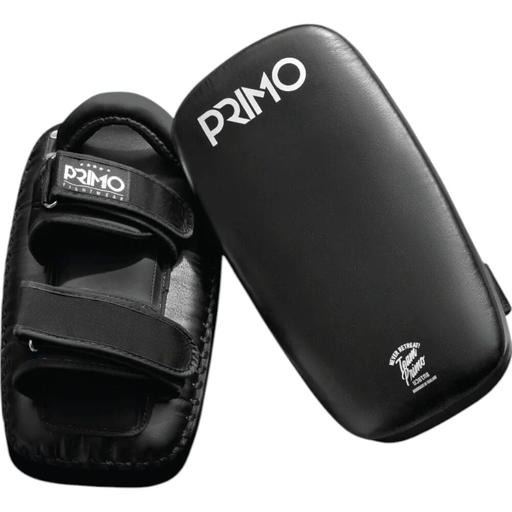 PRIMO CLASSIC BLACK LEATHER THAI KICK PADS