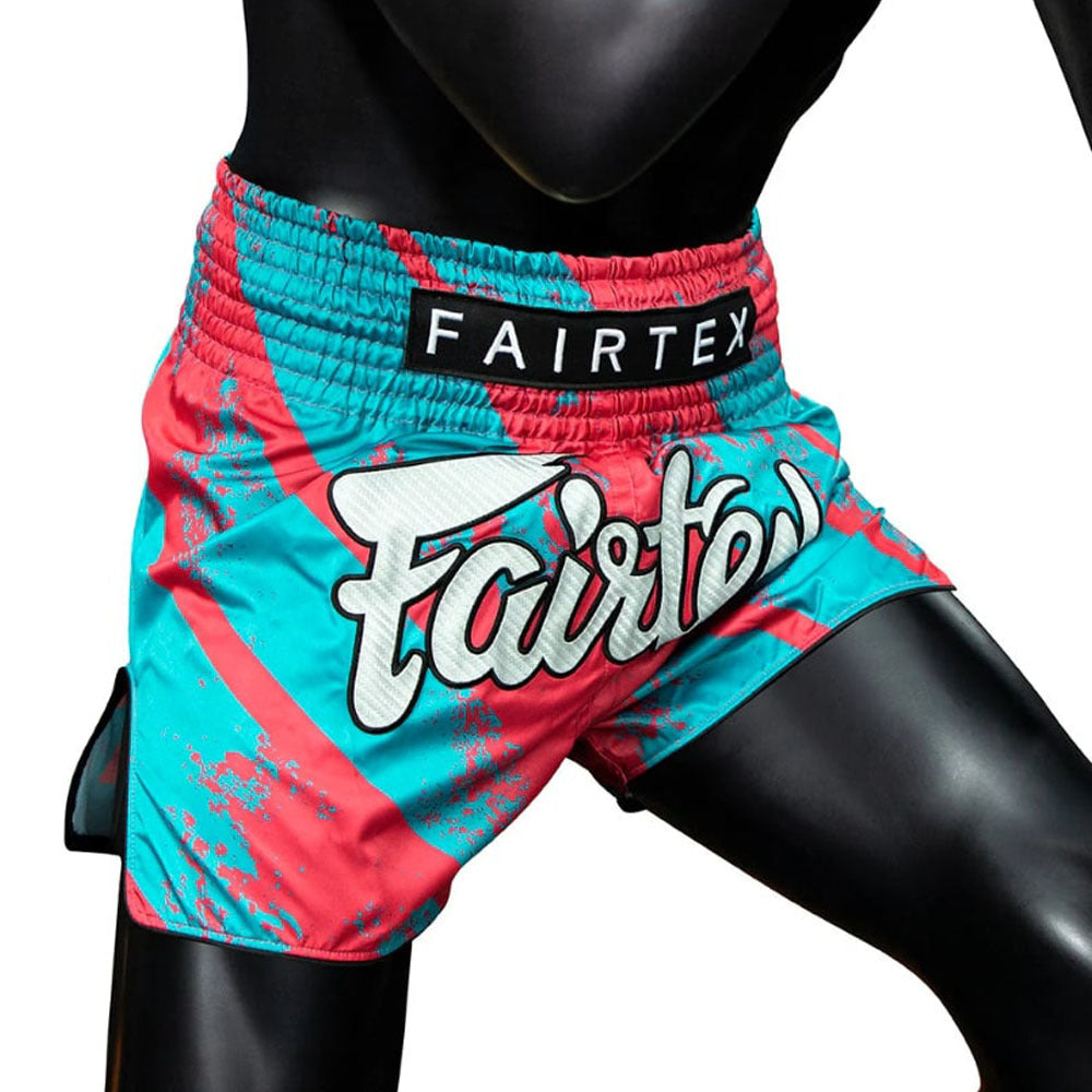 FAIRTEX STREET KING PINK/BLUE MUAY THAI SHORTS FITNESS