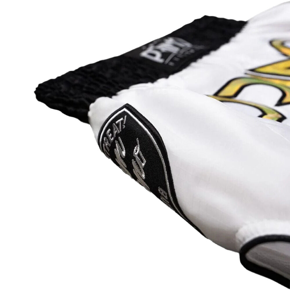 PRIMO MELROSE OG WHITE/GOLD MUAY THAI SHORTS