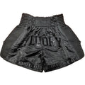 FLUORY CROCODILE BLACK MUAY THAI SHORTS FITNESS