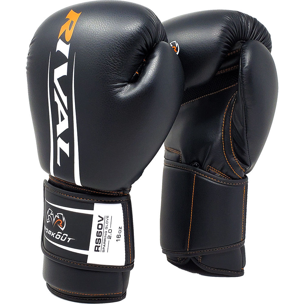RIVAL RS60V WORKOUT 2.0 BLACK SPARRING GLOVES FITNESS