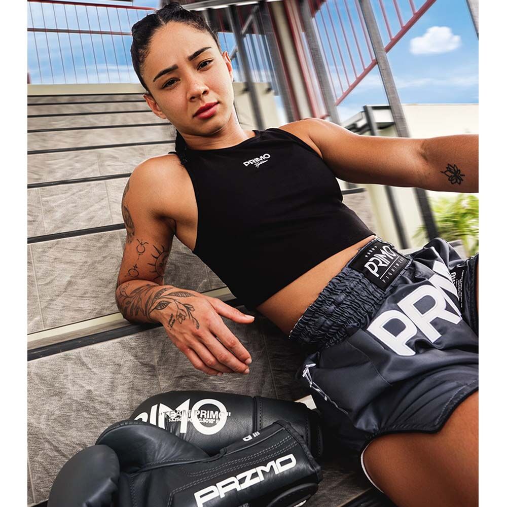 PRIMO BADDIE BLACK CROP TOP
