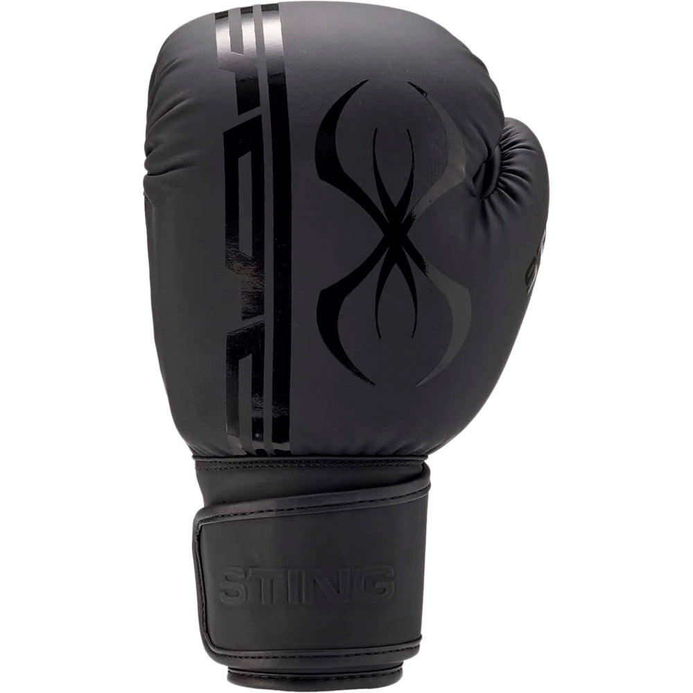 STING ARMAPLUS BLACK/BLACK BOXING GLOVES FITNESS