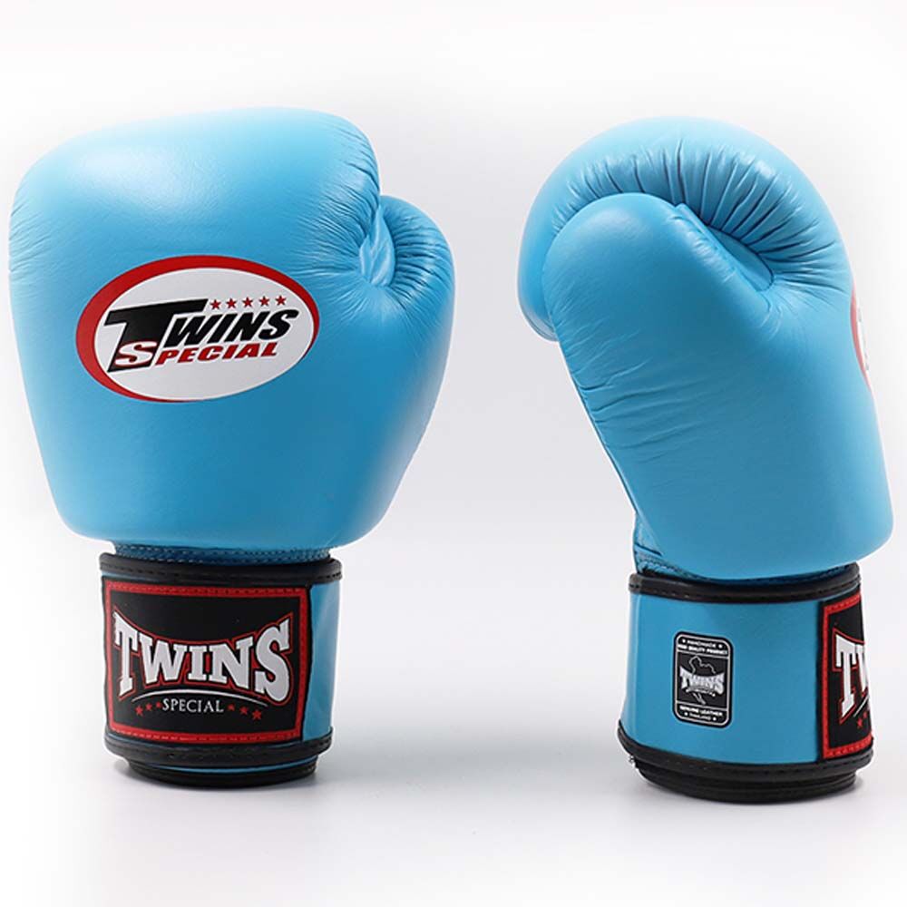 TWINS LIGHT BLUE MUAY THAI GLOVES FITNESS