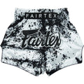 FAIRTEX GRUNGE WHITE MUAY THAI SHORTS FITNESS