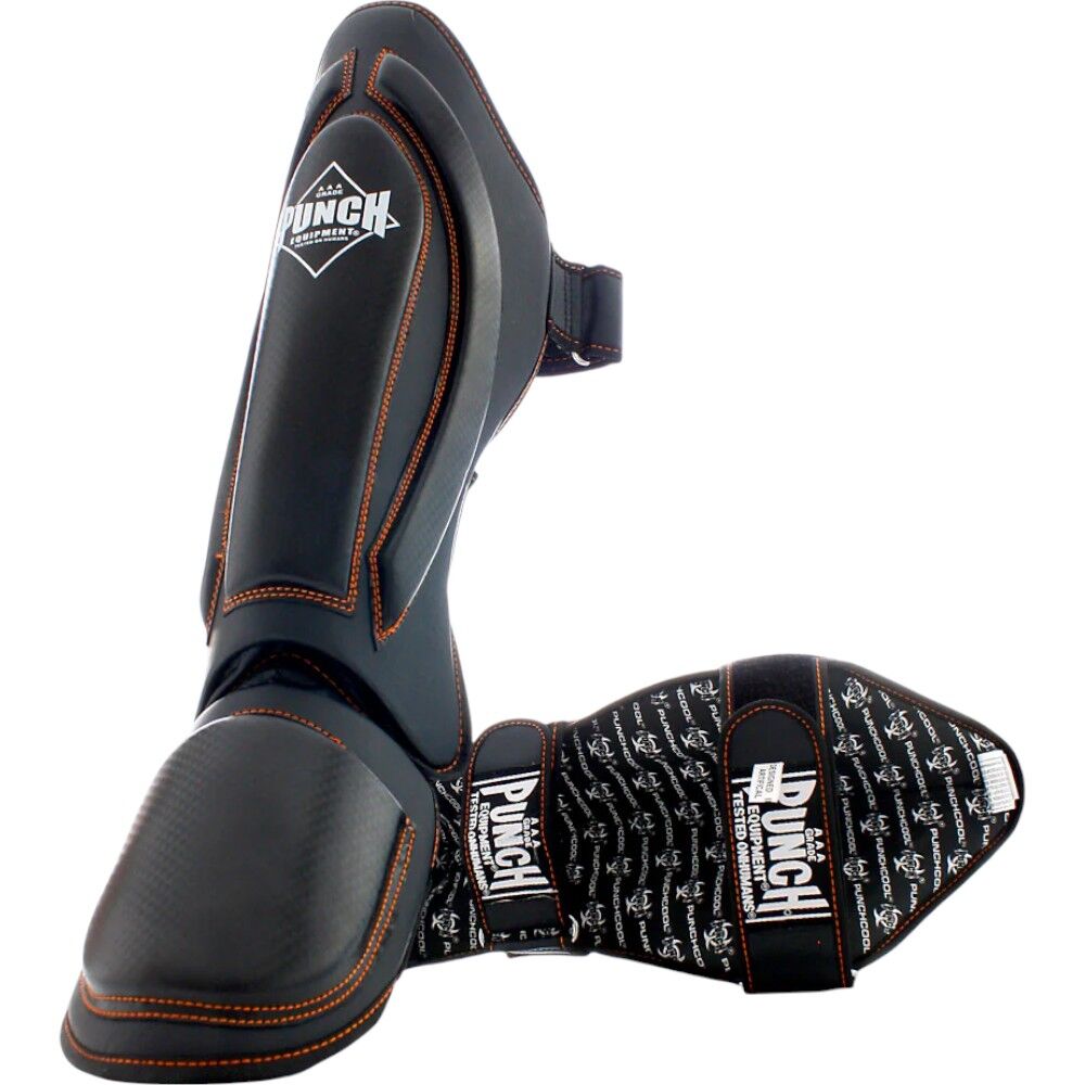 PUNCH BLACK DIAMOND PRECISION PLUS BLACK SHIN GUARDS FITNESS