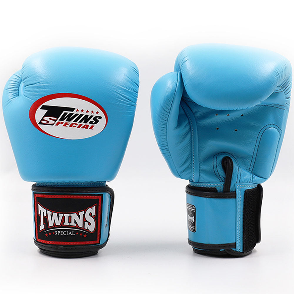 TWINS LIGHT BLUE MUAY THAI GLOVES FITNESS