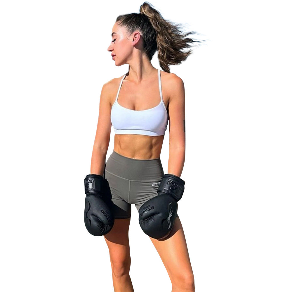 STING ARMAPLUS BLACK/BLACK BOXING GLOVES FITNESS