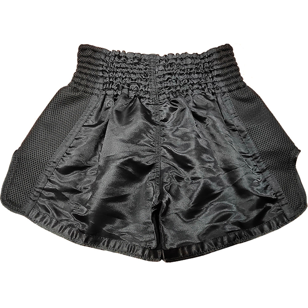 FLUORY CROCODILE BLACK MUAY THAI SHORTS FITNESS