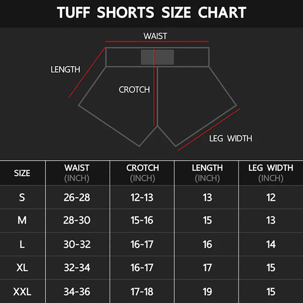 TUFF THE ASHIGARU THAI BOXING SHORTS FITNESS