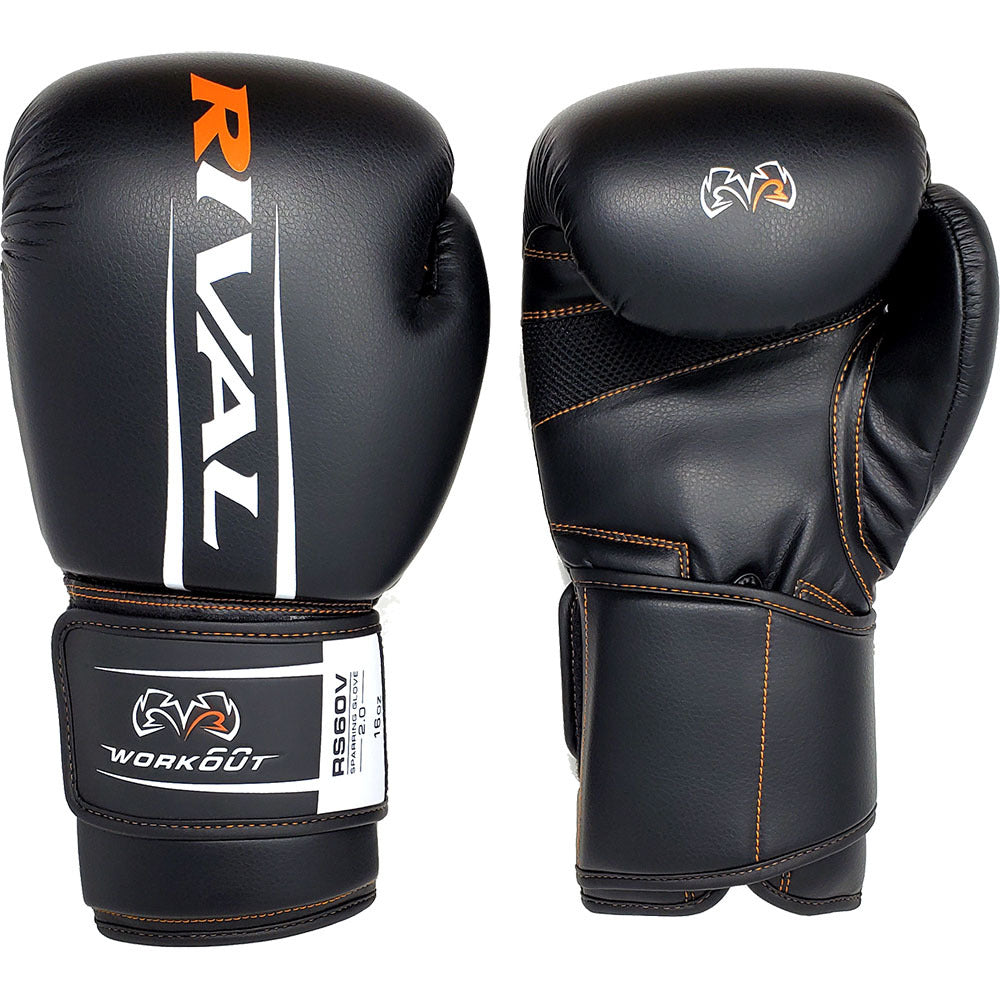 RIVAL RS60V WORKOUT 2.0 BLACK SPARRING GLOVES FITNESS